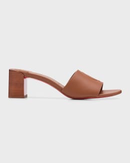 Christian Louboutin Miss Z Patent Red Sole Mule Sandals