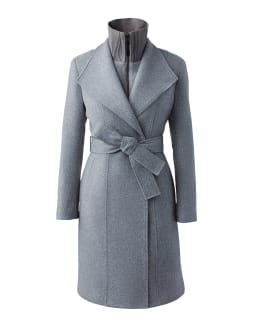 Mackage nori belted wide lapel coat store