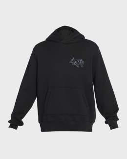国内発送/AMIRI/Ma Shotgun 刺繍 フーディ MA SHOTGUN EMBROIDERED HOODIE - Black | AMIRI
