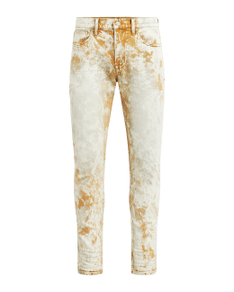Hudson Men's Reese Distressed Carpenter Jeans - Distress Beige - Size 32
