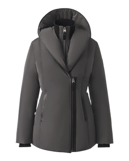 Mackage Madalyn Lustrous Light Down Jacket with Hood