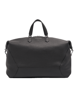 Shop Bottega Veneta Borsa Two-Tone Leather Duffle Bag