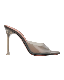 Transparent glass heels sandal . - Peejay Collectionz