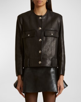Judd leather biker jacket sales