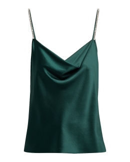 Double Strap Cami Emerald Green - Leona