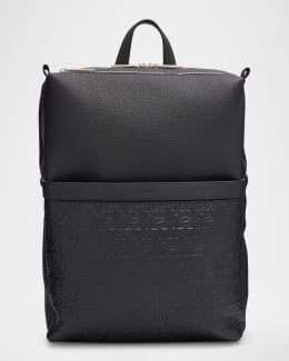 dunhill Men's 1893 Harness Flap Leather Backpack | Neiman Marcus