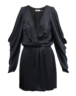 Trina Turk Zest Belted Short Dress with Shirred Front