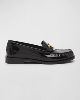 Saint Laurent Le Loafer Monogram Leather Penny Slippers