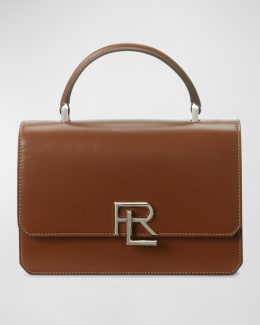 Studio Soft Large Calfskin Top-Handle Bag - New Cognac