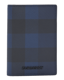 Burberry Metal Check Panel Money Clip