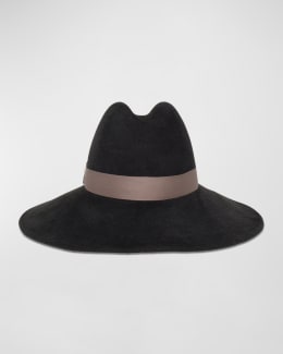 Saint Laurent★素敵！Womens Fedora Hat Beige/Black NWT Saint Laurent Womens Fedora Hat Beige/Black Size S Italy