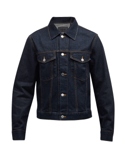 CASABLANCA Embroidered Denim Jacket for Men