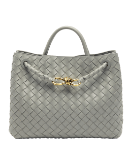 Bottega Veneta Andiamo Small Intreccio Top-Handle Bag | Neiman Marcus