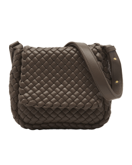 Men Shoulder Crossbody Bag Fashion Luxury Plaid Designer Leather Square Bag