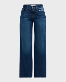 FRAME Le Slim Palazzo Raw After Jeans Neiman Marcus
