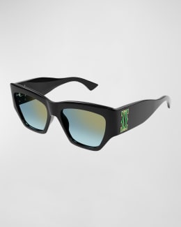 Cartier Logo Acetate Cat-Eye Sunglasses | Neiman Marcus