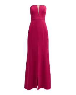 Nessa Pleated One-Shoulder Maxi Dress