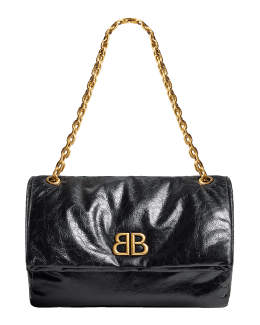 Balenciaga Bb Quilted Crossbody Bag in Black