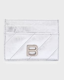 ★Balenciaga★25SS★Le City Long Leather Card Holder Silver Women's Le City Long Coin And Card Holder Metallized in