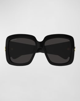Gucci Square Monochromatic Sunglasses | Neiman Marcus
