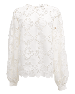 Zimmermann Chintz Doily Lace Top | Neiman Marcus