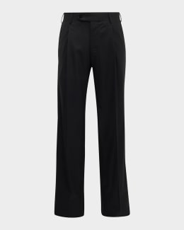 Navy Straight-Leg Grosgrain-Trimmed Wool-Crepe Tuxedo