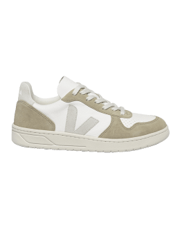 VEJA V 10 Colorblock Leather Low Top Sneakers Neiman Marcus