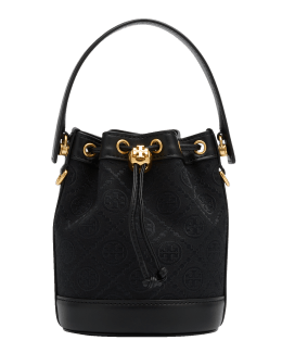 Denim Brigitte Bucket Bag Crossbody / Elaphe Snake