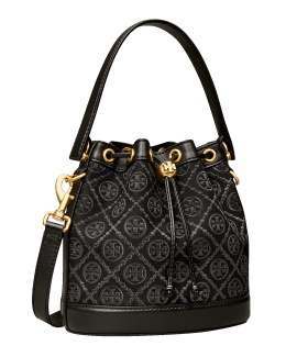 Tory burch t monogram bucket best sale