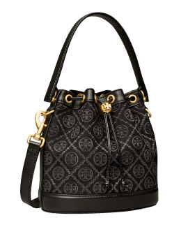 Tory burch New Monogram Canvas Bucket Bag ‼️, Women's Fashion