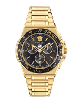 Men's Greca Extreme Chronograph IP Yellow Gold Bracelet Watch, 45mm