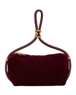 Oscar de La Renta Tulipan Nano Leather Bucket Bag