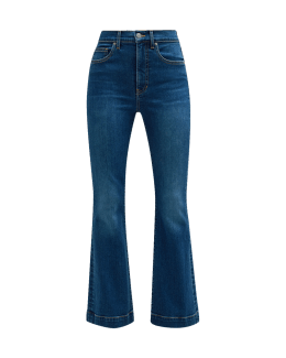 Carson Dark-Blue Wash Flare Jean