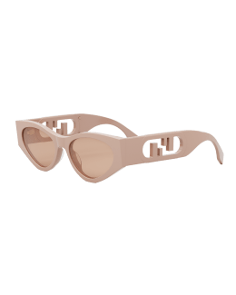 Sunglasses Fendi Ecru in Plastic - 16955059
