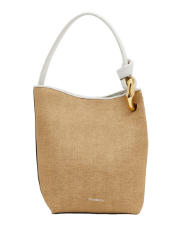‘Rive Gauche' Canvas Bucket Bag with Detachable Pouch