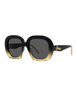 LOUIS VUITTON LV Moon Pearl Square Sunglasses Black Acetate & Metal. Size E