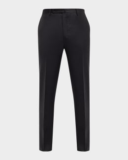 Zanella Men's Parker New Basic Wool Pants | Neiman Marcus