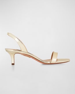 サンダル・ミュール SUNSEEKER SANDALS Aquazzura Sunseeker Leather Ankle-Strap Sandals | Neiman Marcus