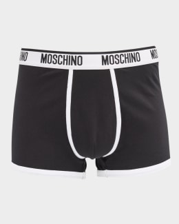 Versace Two-Pack Greca Border Long Boxer Trunks | Neiman Marcus