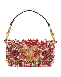 Valentino Loco Small Vlogo Stone Shoulder Bag