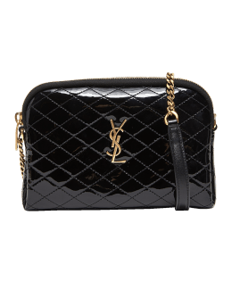 Saint Laurent lou mini quilted textured-leather shoulder bag. #saintlaurent  #crossbody #bags