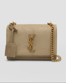 【送関込】Saint Laurent☆サンローラン College mini in suede Saint Laurent College Mini Chain Shoulder Bag in Suede