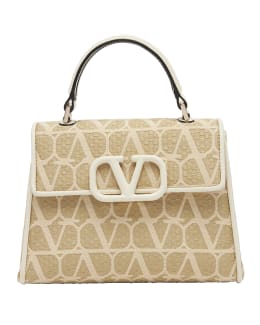 Valentino - Garavani Small Vsling Grainy Handbag – Purple – Shop It