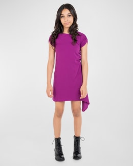 Un Deux Trois Girl's Halter Keyhole-Back Dress, Size 7-16 | Neiman Marcus