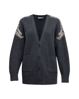 A.L.C. Nicola peplum-hem cardigan - Black