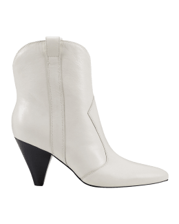 Marc Fisher LTD Yale Leather Pointed Chelsea Booties Neiman Marcus