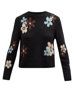 YAS - Yasisabell 2/4 Knit Pullover - 5182497 Anise Flower W. Brown Stripes main image 1