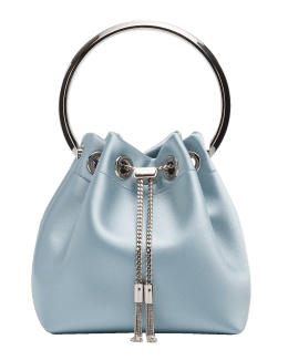 Oscar de La Renta Tulipan Nano Leather Bucket Bag