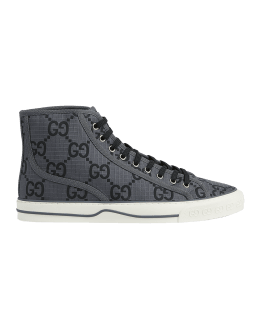 Prada Black Re-Nylon Gabardine High Top Sneakers, myGemma, QA