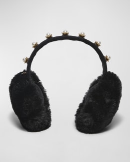 UGG Embroidered Logo Shearling Earmuffs | Neiman Marcus UGG Embroidered Logo Shearling Earmuffs | Neiman Marcus